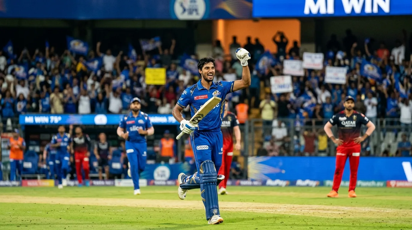 Tilak Varma’s Match-Winning 75 Seals Mumbai Indians’ Thrilling IPL Victory