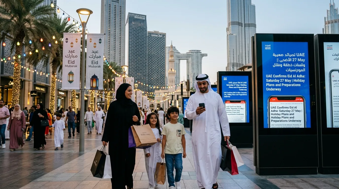 UAE Confirms Eid Al Adha Begins May 27 as Holiday Plans Take Shape Across the Emirates