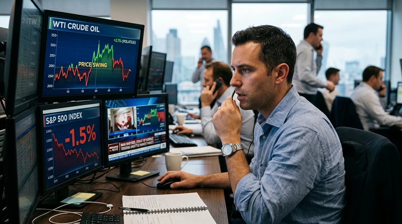 Oil and Stocks Swing as Iran War Risk and Strait of Hormuz Tensions Keep Markets on Edge