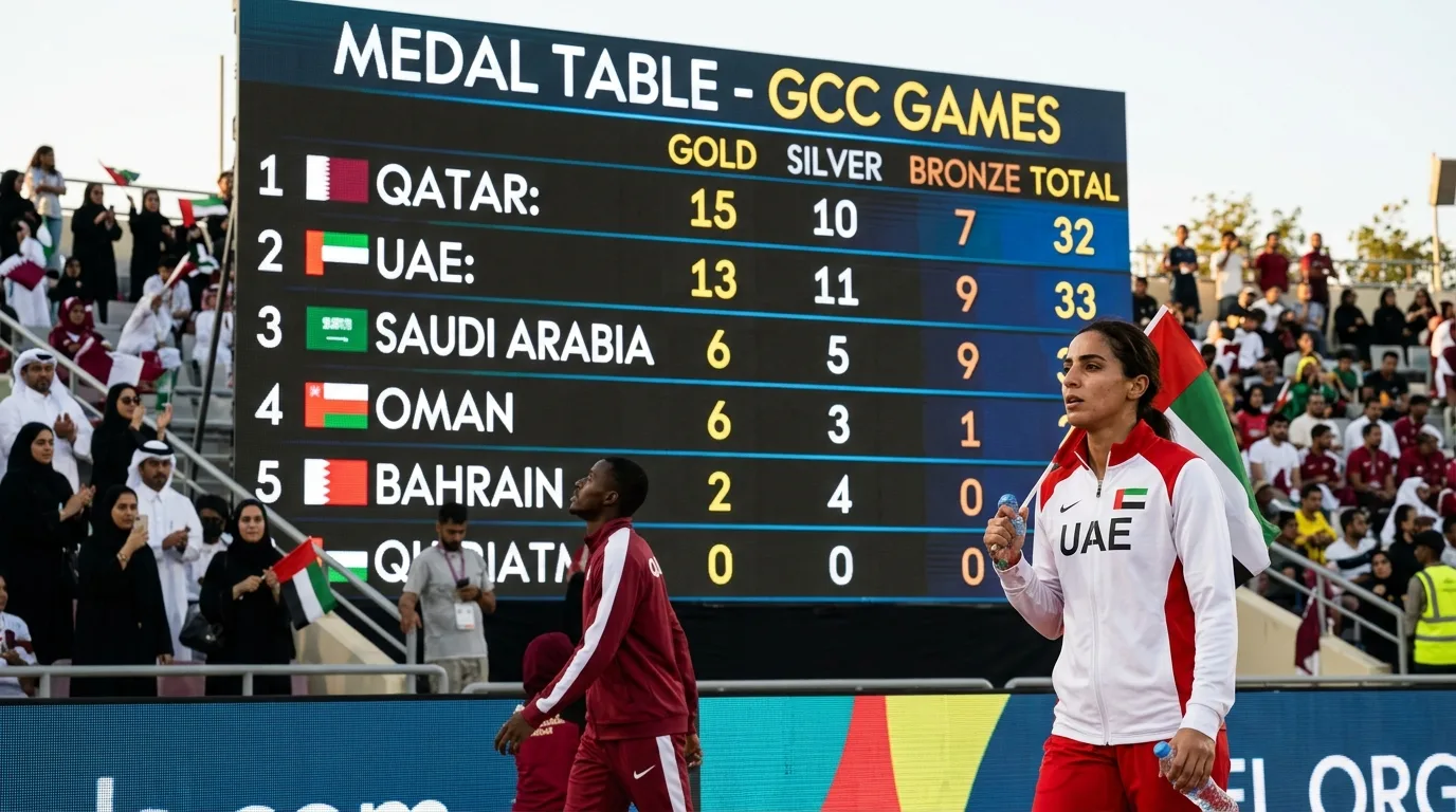 Qatar Leads the GCC Games Medal Table as UAE Athletes Keep the Pressure On