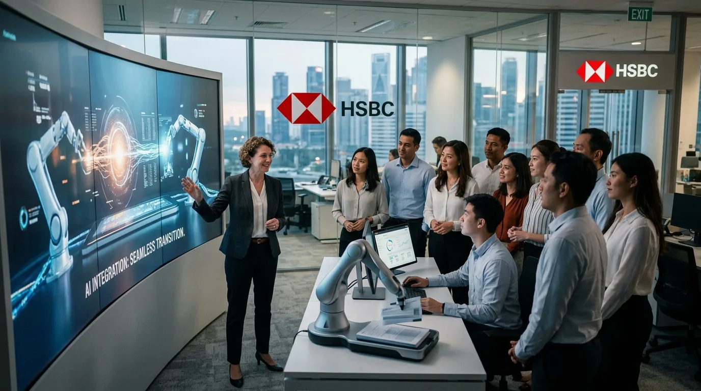 HSBC Tells Staff Not to Fight AI as Banks Accelerate Automation
