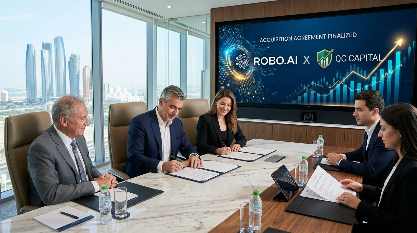 UAE AI Pioneer Robo.ai Announces Definitive Agreement to Acquire QC Capital in Landmark $60 Million Expansion