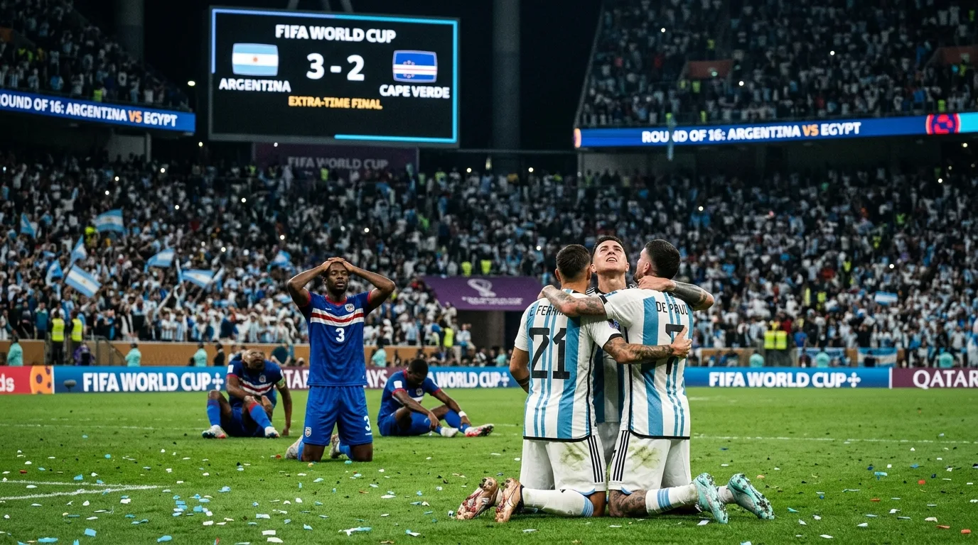 World Cup Epic: Argentina Survives Cape Verde Thriller in Extra-Time to Set Up Round of 16 Clash with Egypt