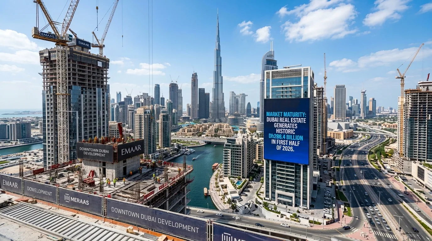 Market Maturity: Dubai Real Estate Generates Historic Dh286.4 Billion in First Half of 2026
