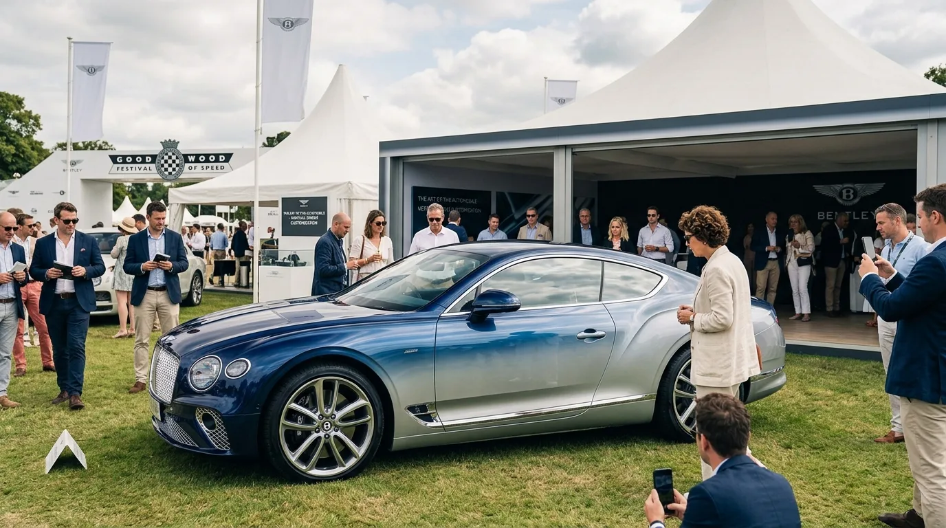 The Art of the Automobile: Bentley Unveils Groundbreaking Vertical Ombré Customization at Goodwood