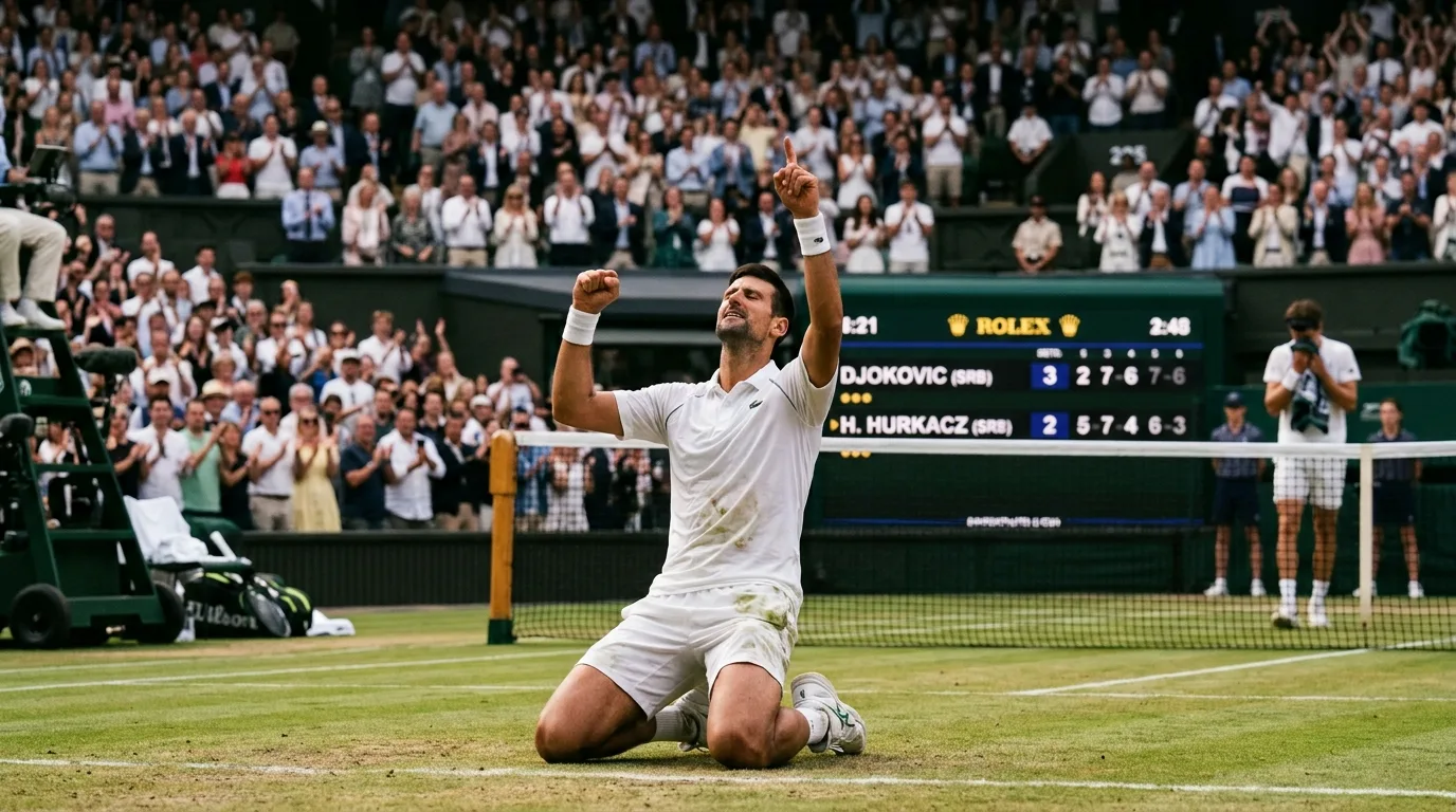 The Ageless Pursuit: Djokovic Triumphs in Five-Set Wimbledon Epic, Booking Sensational Semifinal Clash with Jannik Sinner
