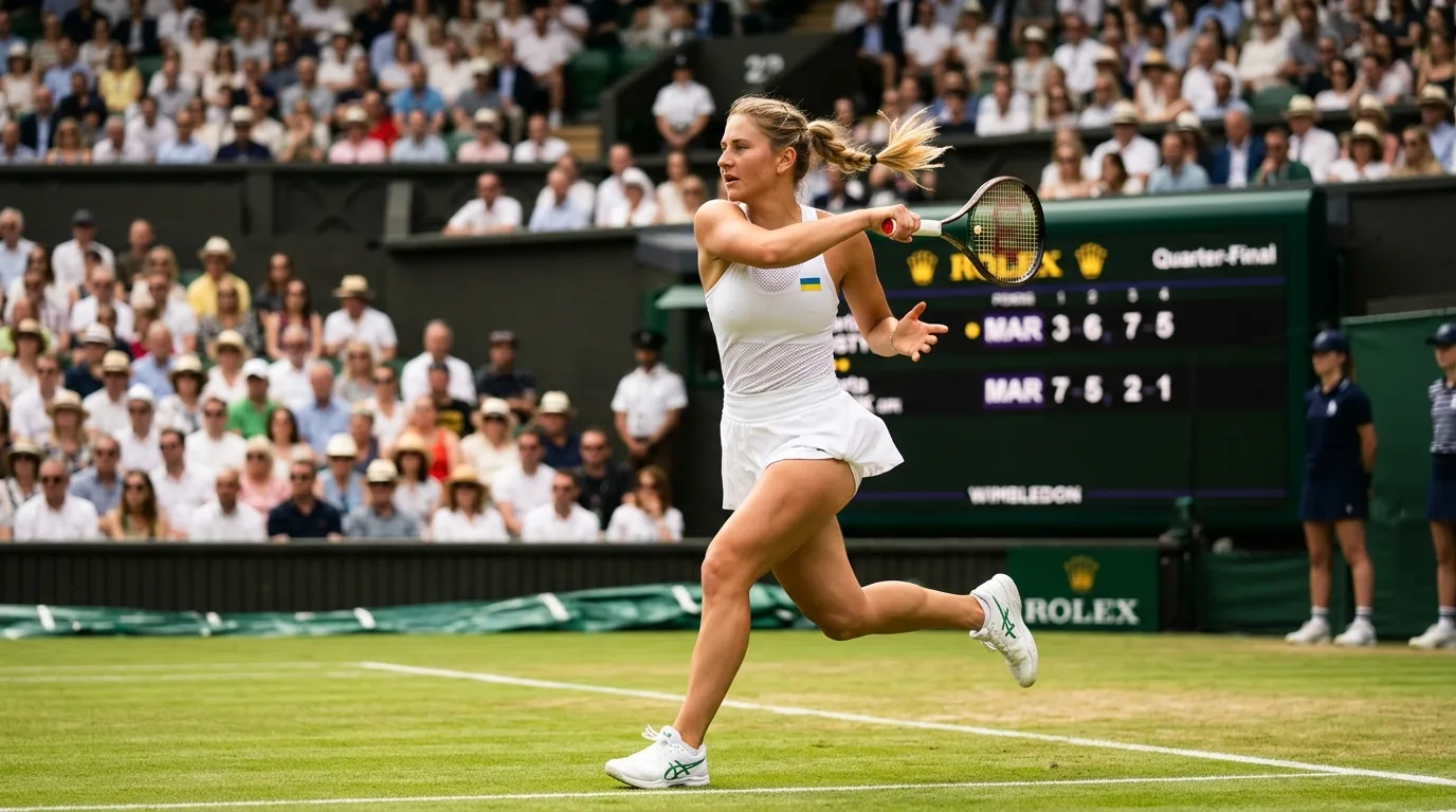 Marta Kostyuk Reaches First Wimbledon Semi-Final as War Shadows Historic Run