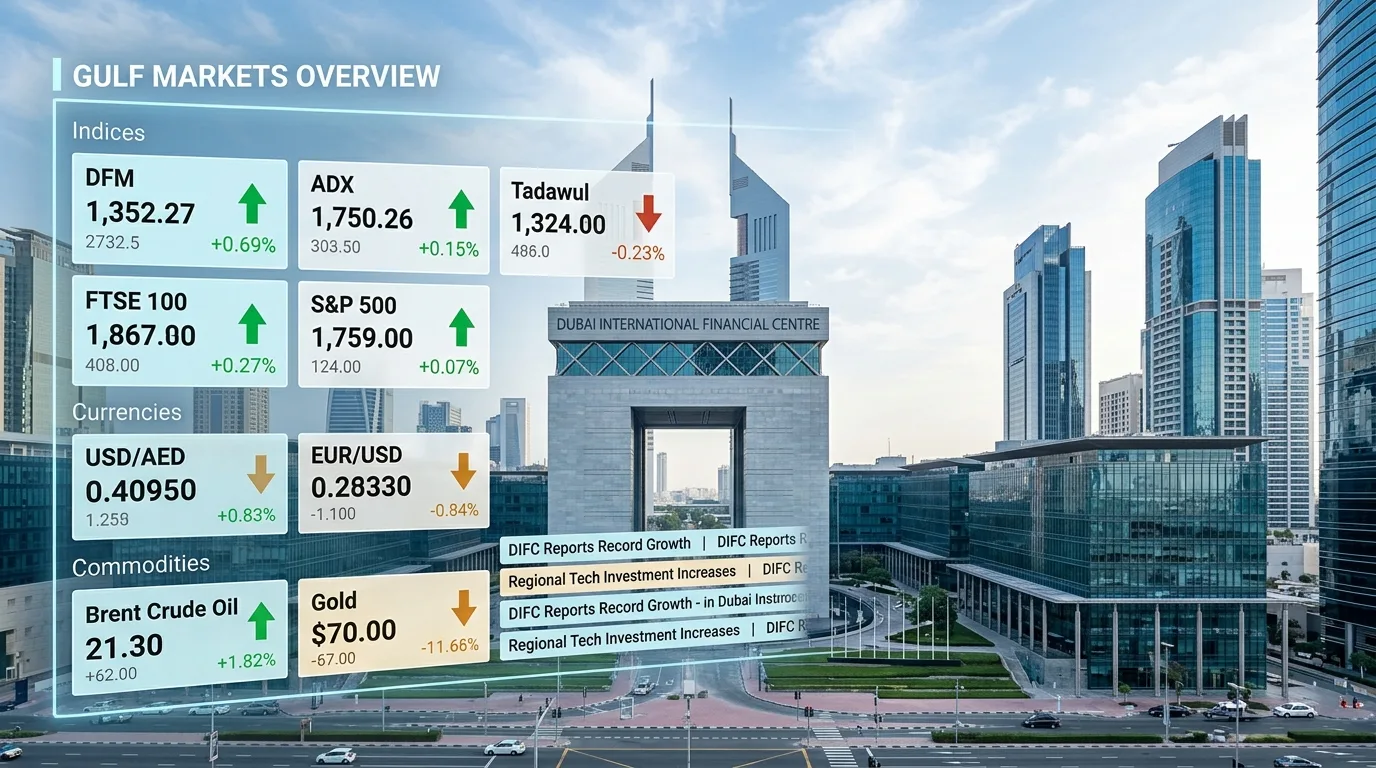Gulf Markets Trade Mixed As Oil Prices, Earnings And US-Iran Tensions Shape Sentiment