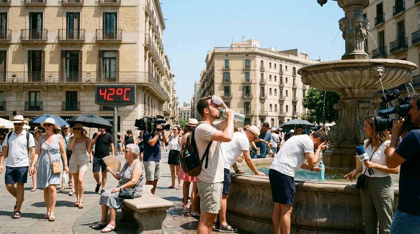 Historic Heatwave Grips Europe as Barcelona Breaks 112-Year Temperature Record