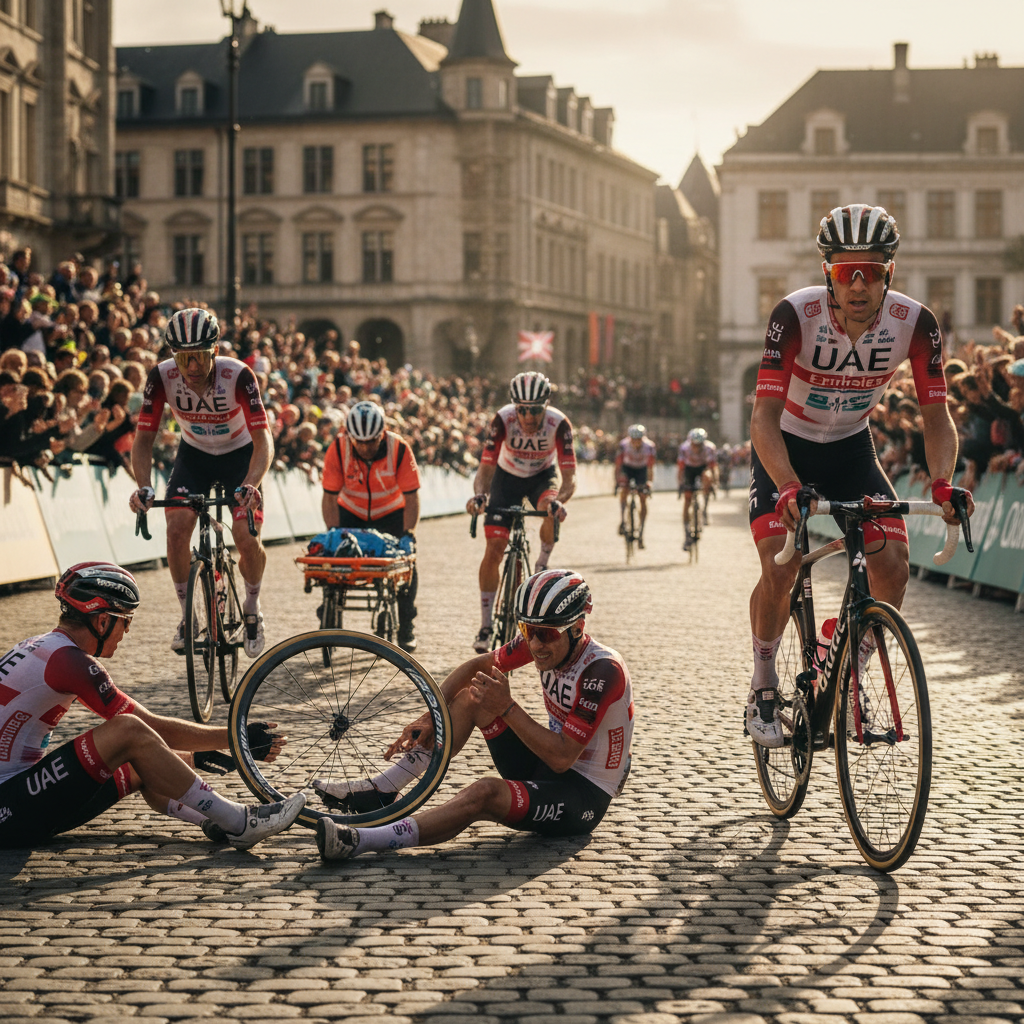 UAE Team Emirates Faces Injury Crisis Ahead of Ardennes Classics; Pogačar Support Shaken