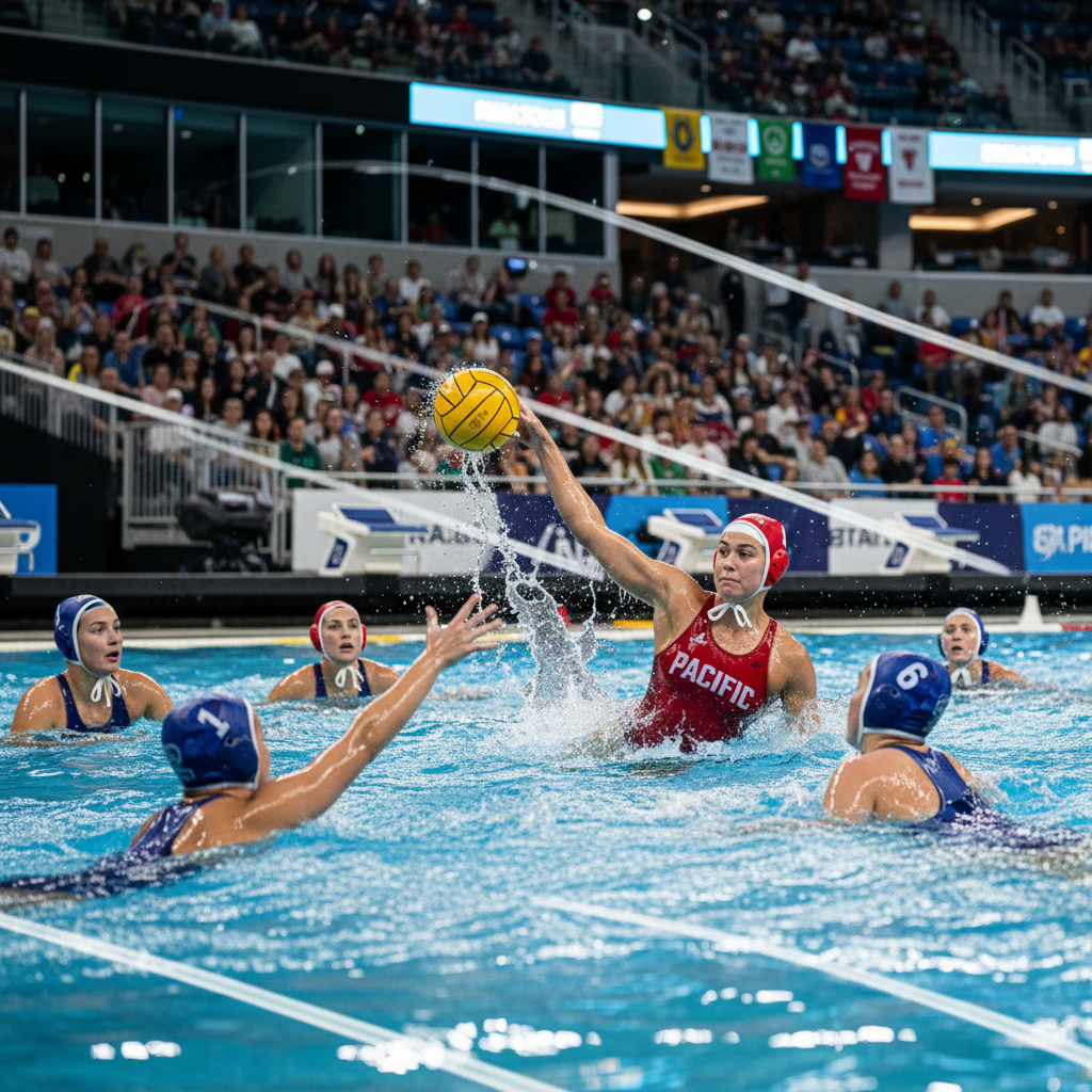 Fast Start Not Enough for No. 21 Women’s Water Polo in GCC Semifinals - pacifictigers.com