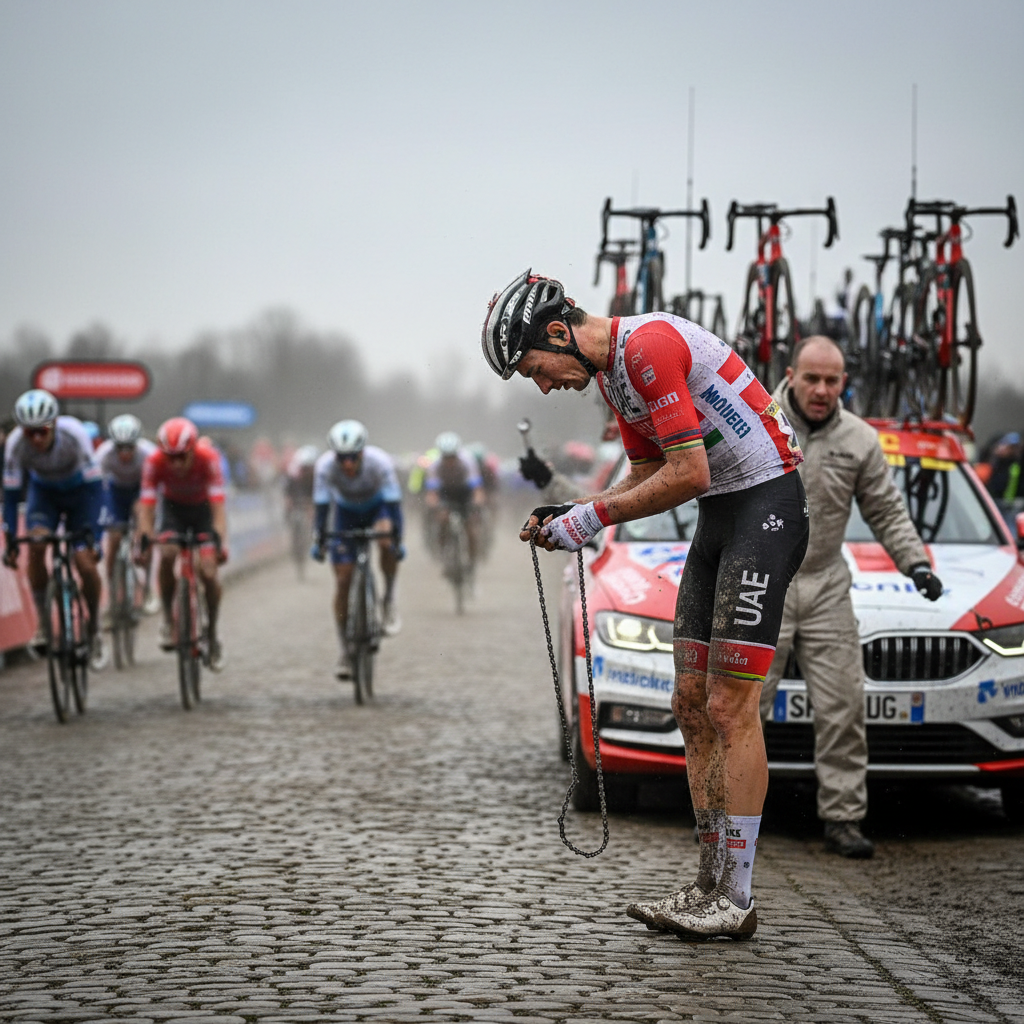 Tactical Failure: How UAE Team Emirates Strategy Compromised Pogačar’s Paris-Roubaix Ambitions