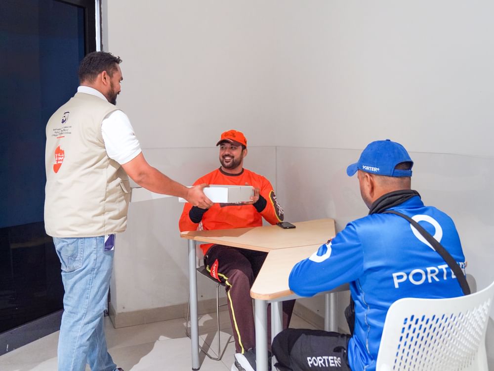 Meals distributed to delivery riders in Dubai