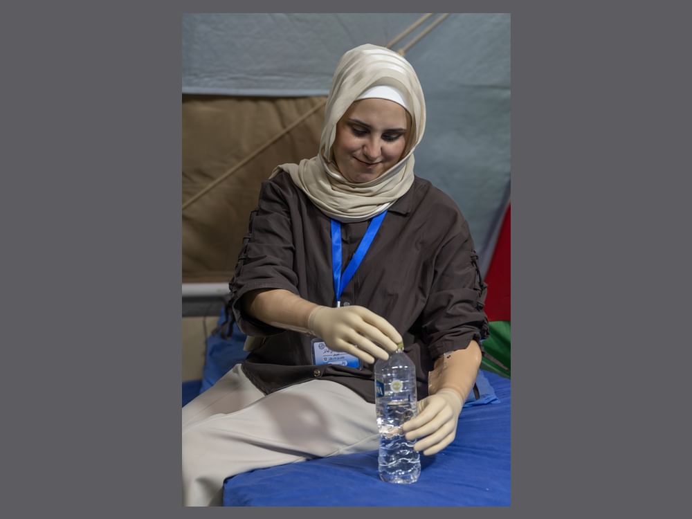 UAE Floating Hospital fits prosthetic limbs for 64 Palestinians