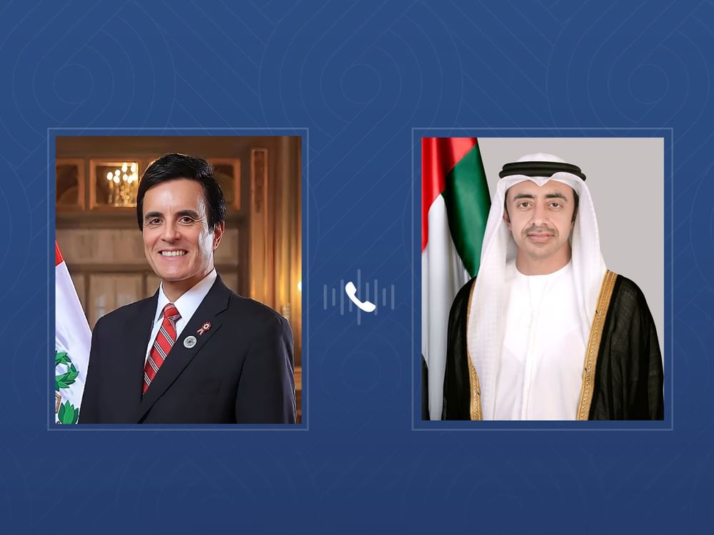 Abdullah bin Zayed congratulates Peruvian FM by phone, discusses bilateral cooperation