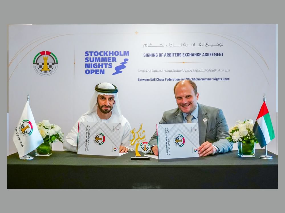UAE chess arbiters to officiate at Stockholm international tournament