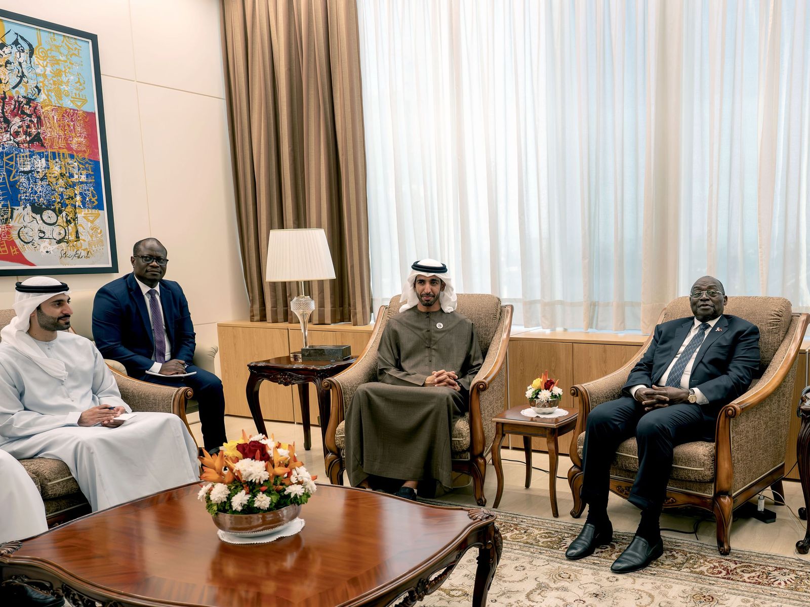 Shakhboot bin Nahyan meets Vice President of the Republic of Côte d'Ivoire